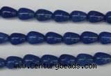 CAJ571 15.5 inches 6*8mm teardrop blue aventurine beads wholesale