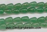 CAJ630 15.5 inches 6*9mm teardrop green aventurine beads