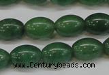 CAJ647 15.5 inches 10*14mm rice green aventurine beads