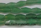 CAJ651 15.5 inches 8*12mm hexahedron green aventurine beads