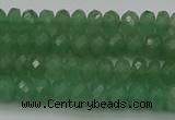 CAJ701 15.5 inches 4*6mm faceted rondelle green aventurine beads