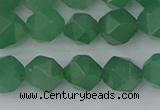 CAJ732 15.5 inches 8mm faceted nuggets green aventurine beads