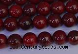 CAJ751 15.5 inches 6mm round apple jasper beads wholesale