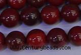 CAJ753 15.5 inches 10mm round apple jasper beads wholesale