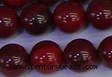 CAJ755 15.5 inches 14mm round apple jasper beads wholesale