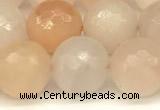 CAJ822 15 inches 10mm faceted round pink aventurine beads