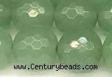 CAJ833 15 inches 12mm faceted round green aventurine beads