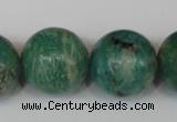 CAM1008 15.5 inches 20mm round natural Russian amazonite beads