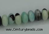 CAM101 15.5 inches 6*12mm rondelle amazonite gemstone beads