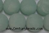 CAM1116 15.5 inches 16mm round matte amazonite beads wholesale