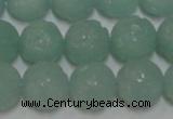 CAM1123 15.5 inches 10mm carved round amazonite beads wholesale