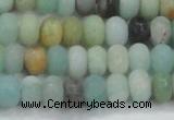 CAM1132 15.5 inches 6*10mm rondelle matte amazonite beads wholesale