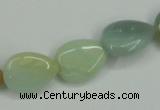 CAM116 15.5 inches 13*18mm flat teardrop amazonite gemstone beads