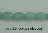 CAM130 15.5 inches 8*12mm rice amazonite gemstone beads wholesale