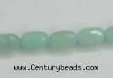 CAM139 15.5 inches 8*12mm faceted drum amazonite gemstone beads