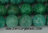 CAM1404 15.5 inches 12mm faceted round Russian amazonite beads