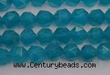 CAM1431 15.5 inches 6mm faceted nuggets dyed amazonite gemstone beads