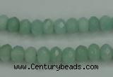 CAM144 15.5 inches 5*8mm faceted rondelle amazonite gemstone beads