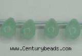 CAM145 10*14mm top-drilled teardrop amazonite gemstone beads