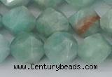 CAM1475 15.5 inches 12mm faceted nuggets Brazilian amazonite beads