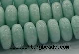 CAM1535 15.5 inches 8*14mm rondelle natural peru amazonite beads