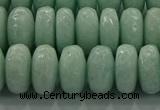 CAM1545 15.5 inches 8*14mm faceted rondelle peru amazonite beads