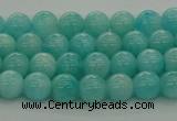 CAM1550 15.5 inches 4mm round natural peru amazonite beads