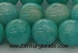 CAM1555 15.5 inches 14mm round natural peru amazonite beads