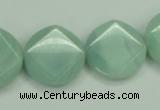 CAM156 15.5 inches 20mm faceted coin amazonite gemstone beads