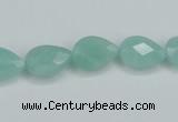 CAM157 15.5 inches 10*14mm faceted teardrop amazonite gemstone beads