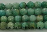 CAM1581 15.5 inches 6mm faceted round Russian amazonite beads