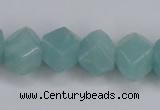 CAM160 15.5 inches 13*16mm faceted nugget amazonite gemstone beads