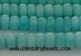 CAM1601 15.5 inches 4*6mm rondelle natural peru amazonite beads