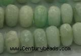 CAM1613 15.5 inches 6*10mm faceted rondelle peru amazonite beads