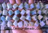 CAM1677 15.5 inches 8*8mm - 14*15mm cube amazonite beads