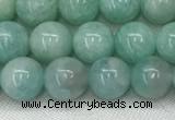 CAM1686 15.5 inches 6mm round natural amazonite beads wholesale