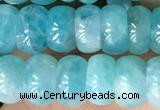 CAM1711 15.5 inches 4.5*8mm rondelle natural amazonite beads