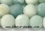 CAM1796 15 inches 6mm round matte amazonite beads