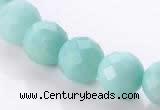 CAM29 natural amazonite faceted round 12mm stone beads Wholesale