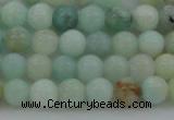 CAM321 15.5 inches 6mm round natural peru amazonite beads