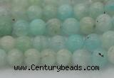 CAM331 15.5 inches 6mm round natural peru amazonite beads