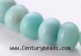 CAM36 10*14mm natural amazonite rondelle beads Wholesale