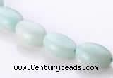 CAM38 flat oval natural amazonite 8*12mm beads Wholesale