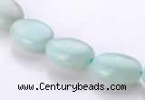 CAM39 natural amazonite 10*14mm flat oval beads Wholesale