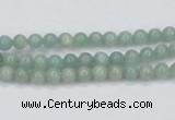 CAM400 15.5 inches 4mm round natural russian amazonite beads wholesale