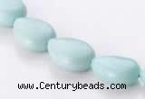 CAM46 10*14mm natural amazonite flat teardrop beads Wholesale