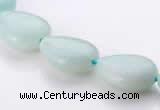 CAM47 flat teardrop natural amazonite 12*16mm beads Wholesale