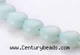 CAM53 10*10mm heart natural amazonite gemstone beads Wholesale