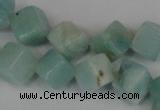 CAM617 15.5 inches 6*6mm cube Chinese amazonite gemstone beads