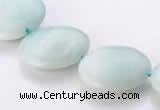 CAM62 natural amazonite 20mm coin gemstone beads Wholesale